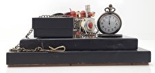 Tcdd Tren Modelli Türk Bayraklı Antik Köstekli Saat